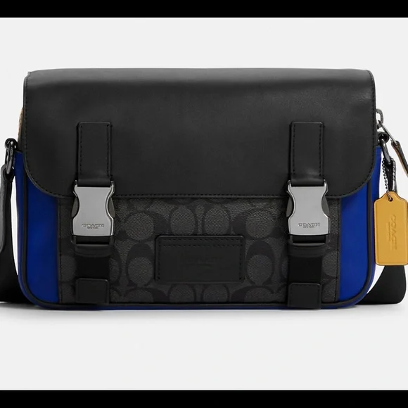 Coach Track Crossbody In Colorblock Signature Canvas - Picture 3 of 9